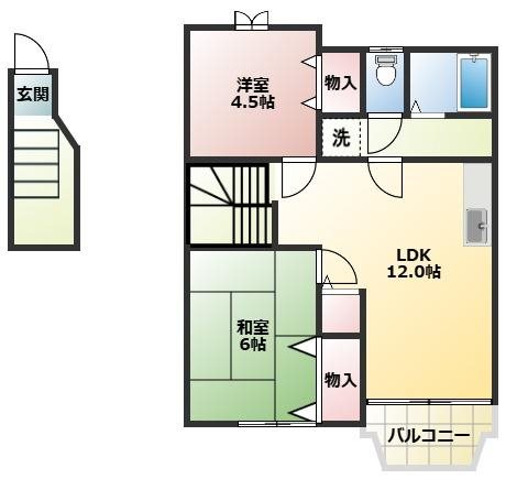 ユートピア弐番館の間取り