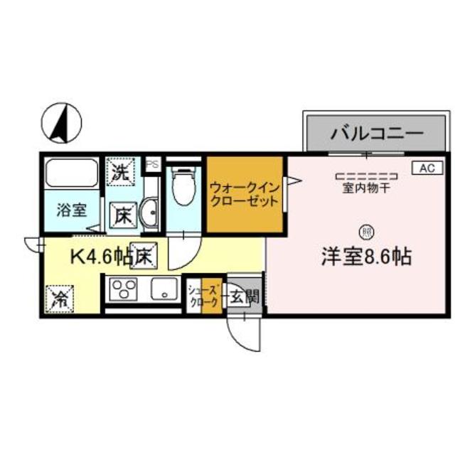 和歌山市岡円福院東ノ丁のアパートの間取り