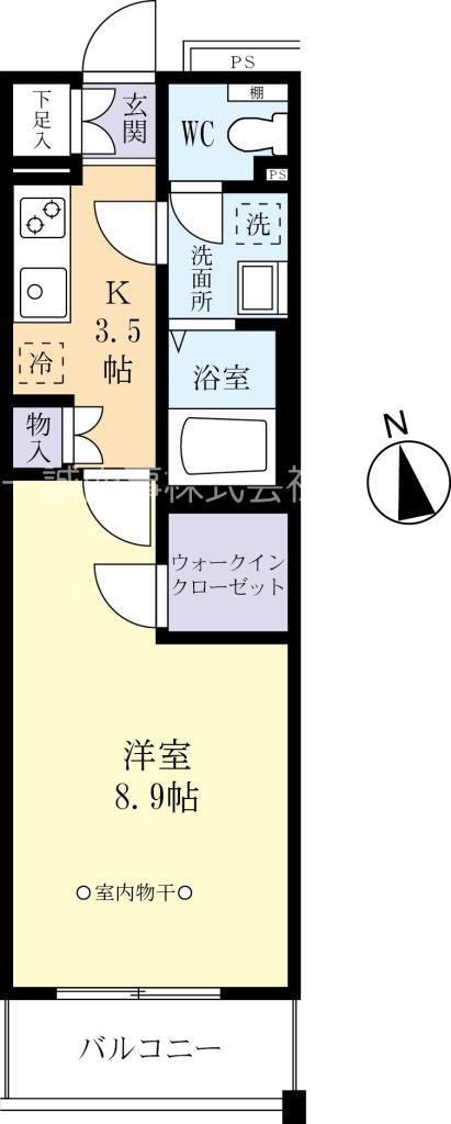 ＦＬＡＴＳ白木蓮の間取り