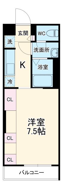 流山市南流山のアパートの間取り