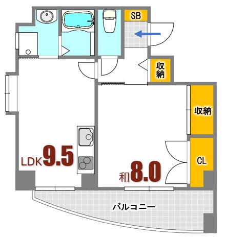 広島市安芸区矢野西のマンションの間取り