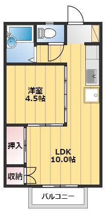 YSハイツ２の間取り