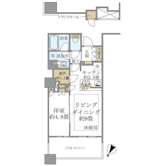 ブリリア有明スカイタワーの間取り