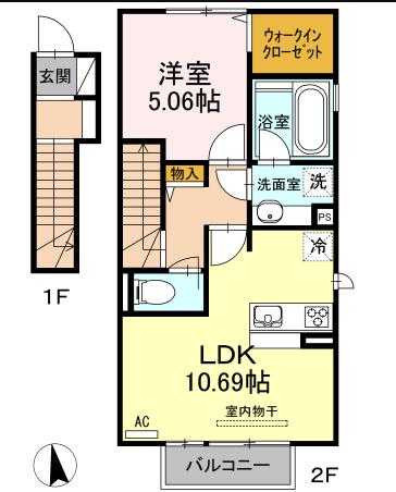 海部郡大治町大字北間島のアパートの間取り