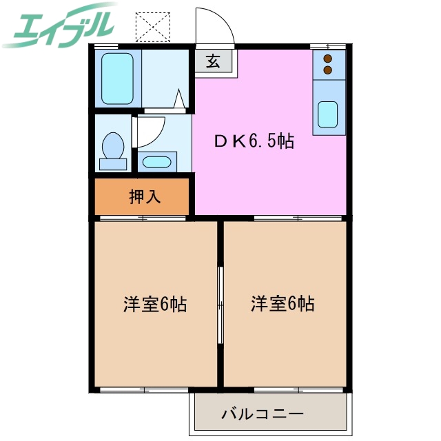 グリーンハイツの間取り