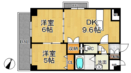 ＡＳプレミアム関屋金衛町の間取り