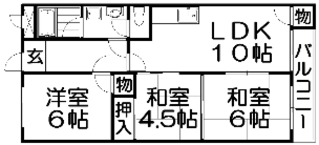 サンローズマンションの間取り