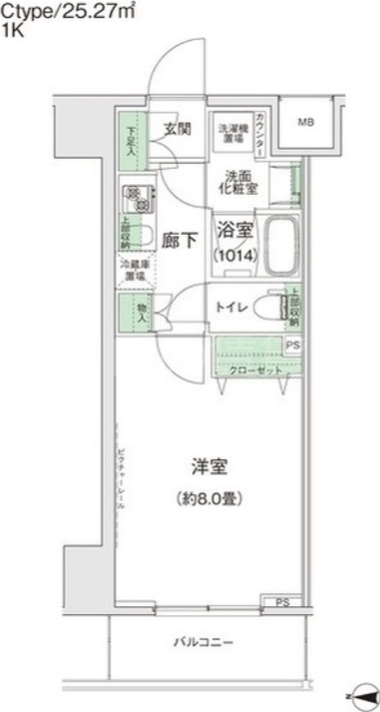 スタイリオ蒲田IIの間取り