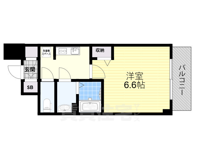 レシオス大阪城北詰の間取り