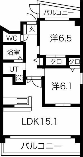 ラ・ミノールIIの間取り