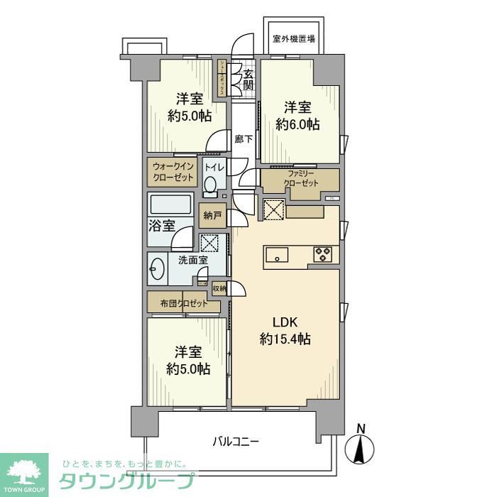 【船橋市前原西のマンションの間取り】