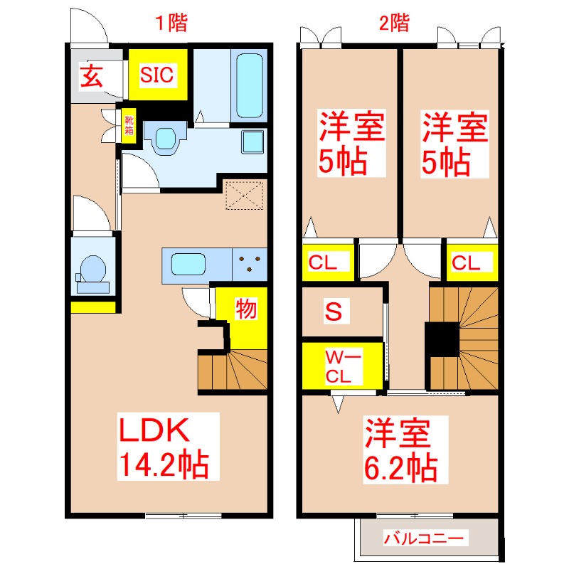 ミルクレープ新富の間取り