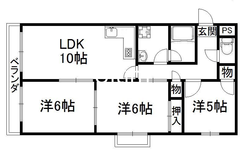 第39長栄リビエール宇治の間取り