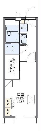 レオパレスＰｅａｃｅｆｕｌの間取り