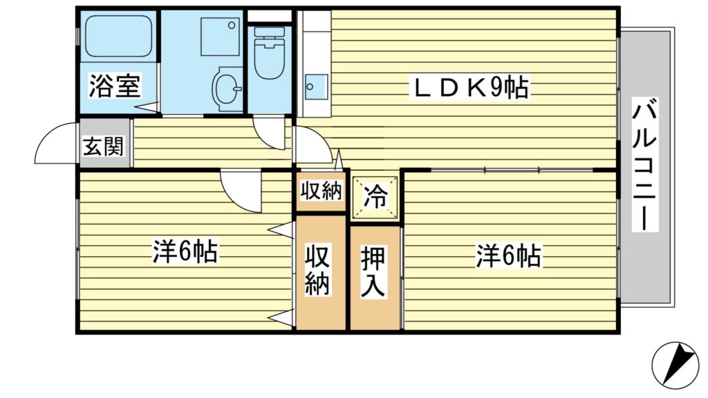 セジュール山手の間取り