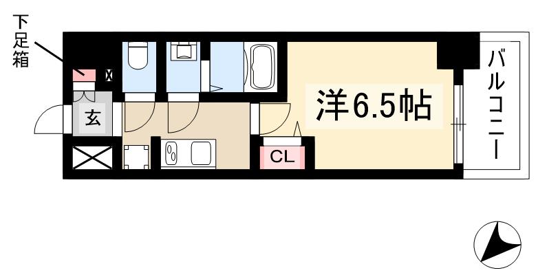 プレサンスTHE新栄の間取り