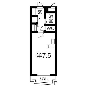 ハイツ寛の間取り