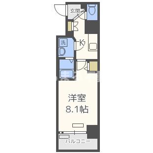 プレサンス立売堀パークシティの間取り