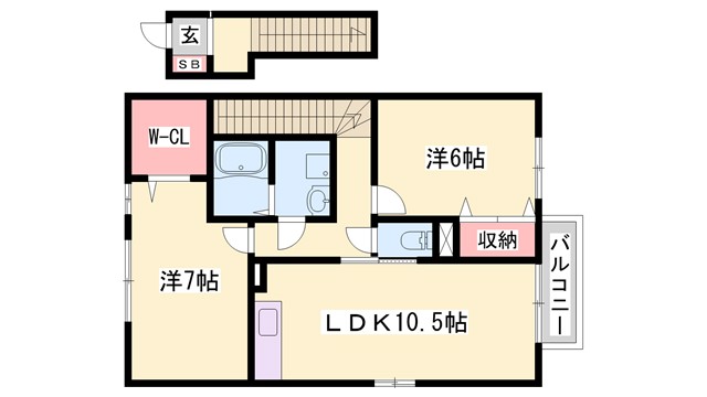 リバーサイド市川　A棟の間取り