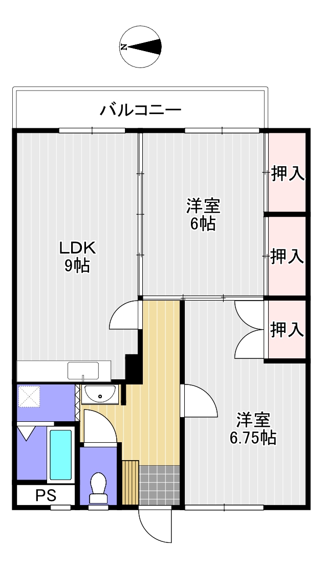 ファミール松江の間取り