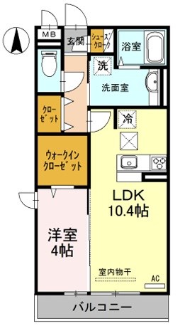 ヴィラ・ウィステリア広畑の間取り