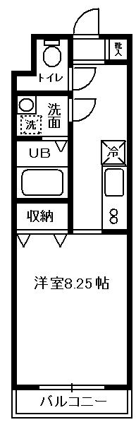 神奈川県川崎市中原区今井南町（マンション）の賃貸物件の間取り