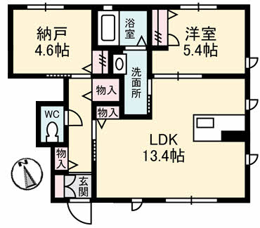 リラフォートiの間取り