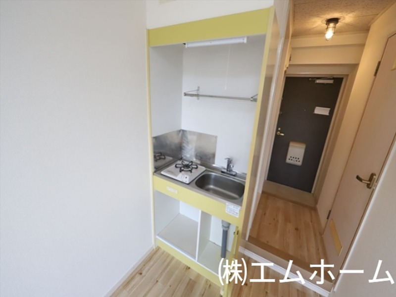 キッチン　キッチンガスコンロ付