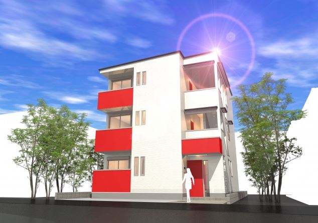 建物外観　建築時パース