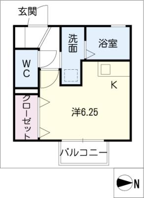 地下鉄桜通線 神沢駅 徒歩6分 2階建 築20年の間取り写真