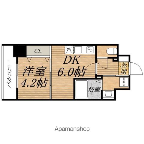 地下鉄中央線 阿波座駅 徒歩7分 15階建 築8年の間取り写真