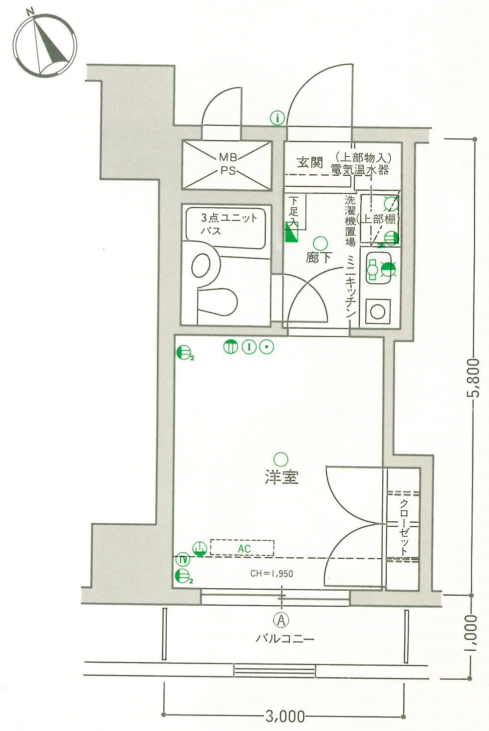 レクセル長岡の間取り