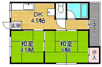 和光ハイツの間取り