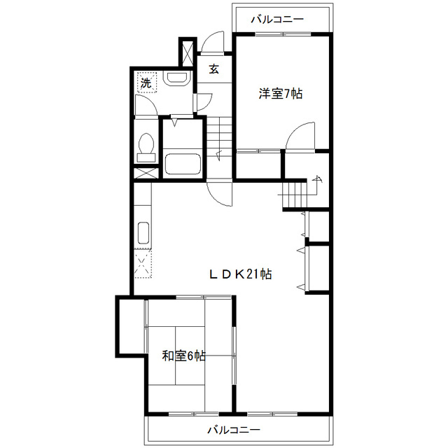 レジデンス司の間取り