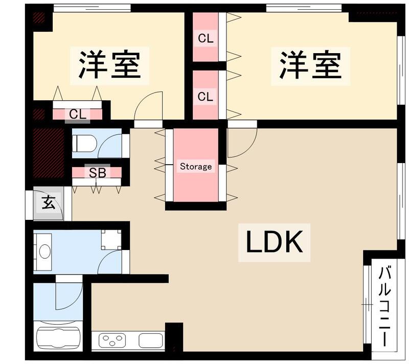 月見ヶ丘マンションG棟の間取り