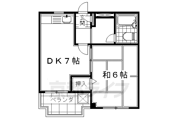 サンロイヤル七瀬川の間取り