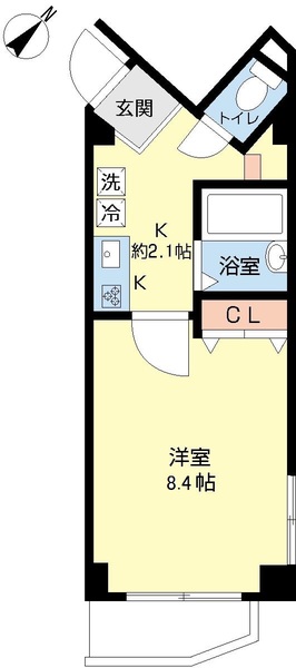 川崎市高津区梶ケ谷のマンションの間取り