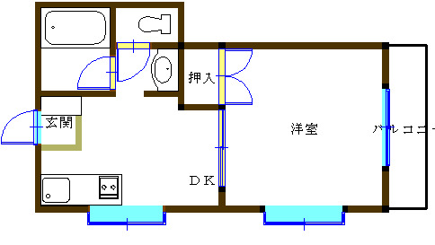 鹿児島市柳町のマンションの間取り