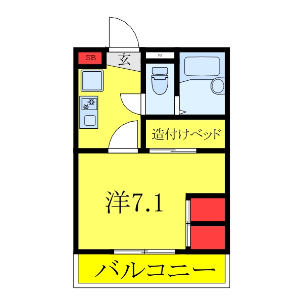 東京都板橋区舟渡３（マンション）の賃貸物件の間取り
