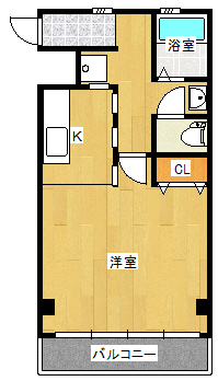 郡山市富久山町久保田のアパートの間取り