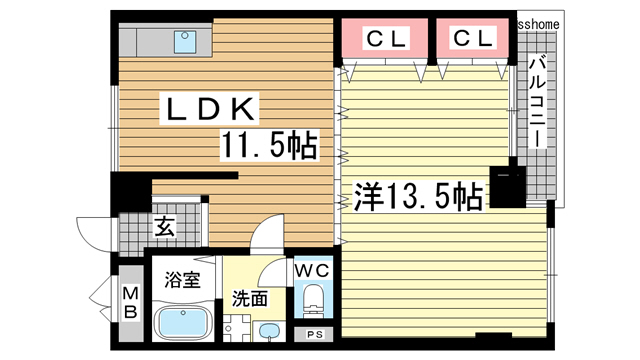 リアライズ高尾（旧アーバン高尾）の間取り