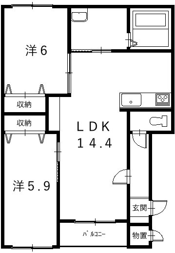 Gracias122の間取り