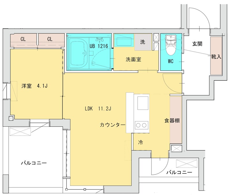 Footon桜新町（フートン桜新町）の間取り