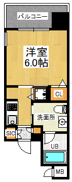 アリエ大阪城北の間取り