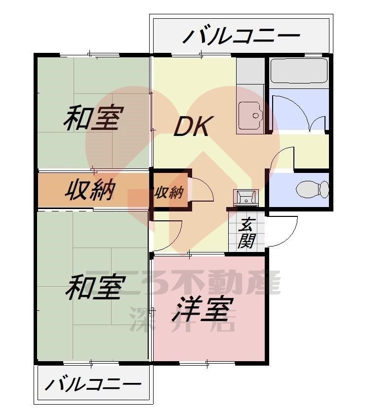 【スマリオ星田団地9棟の間取り】