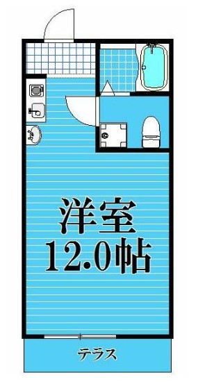 相模原市緑区西橋本のアパートの間取り