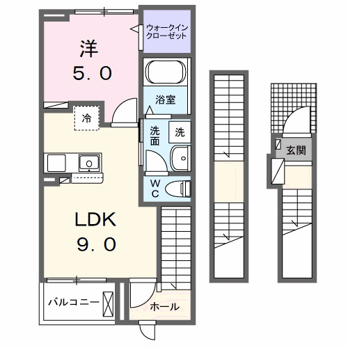 中之島荘の間取り