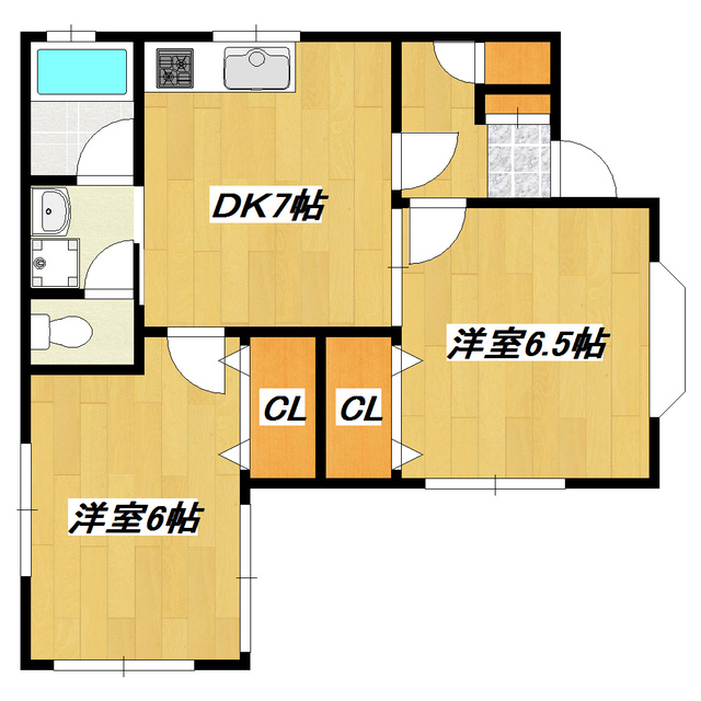 江戸川区西小岩のアパートの間取り