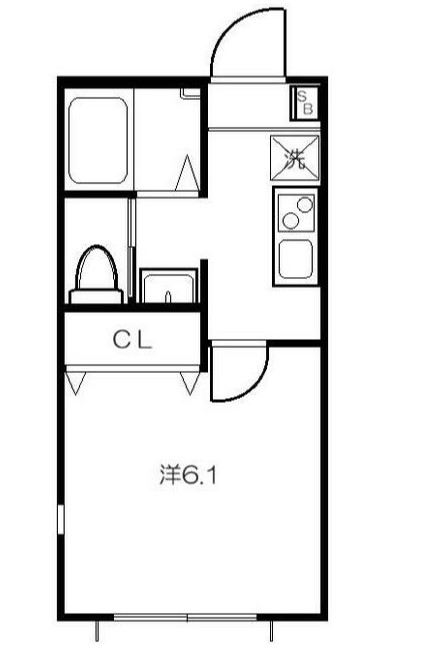 鎌ケ谷市丸山のアパートの間取り