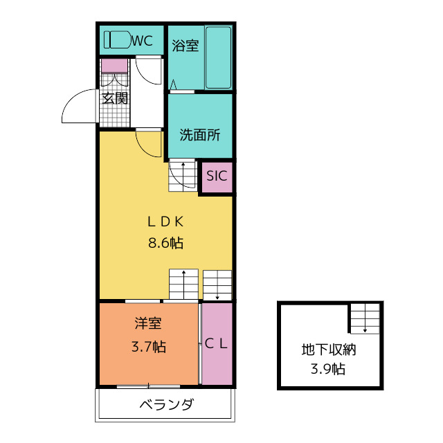 Ｐｒｅｓｔｉｇｅ原の間取り